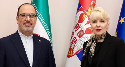 Meeting of the Ambassador of the Islamic Republic of Iran with the Minister of Domestic and Foreign Trade of Serbia